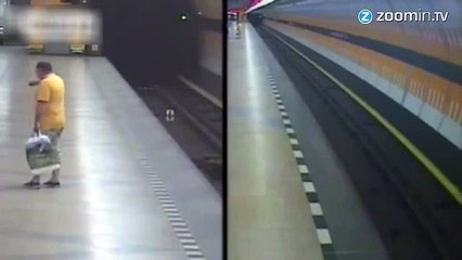 Choc : Un homme poussé sur les rails du métro
