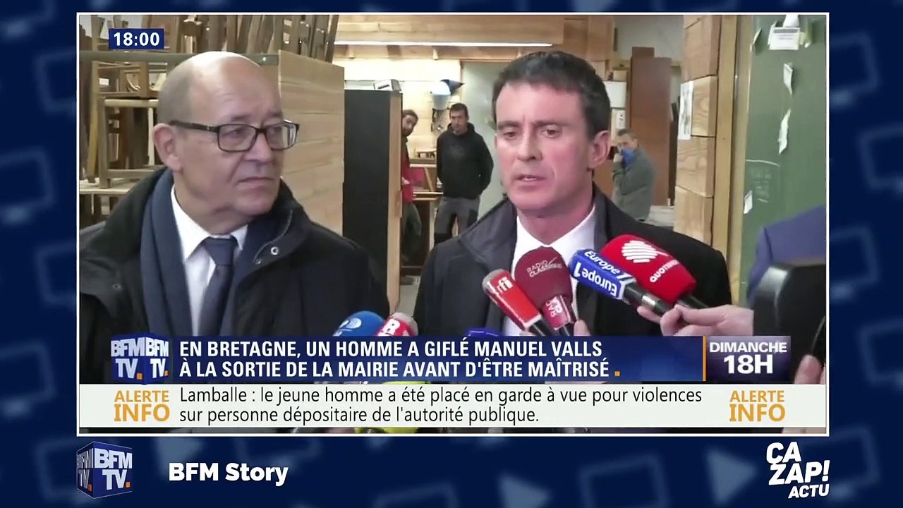 Gérard Collomb réagit à la gifle de Manuel Valls : "Je me suis fait entarter, je ne suis pas allé porter plainte !"