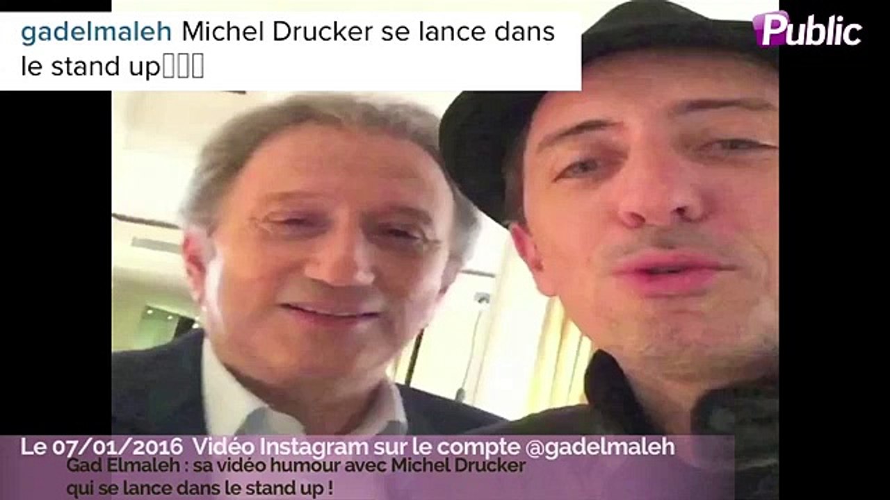 Exclu vidéo : Gad Elmaleh : sa vidéo humour avec Michel Drucker qui se lance dans le stand up !