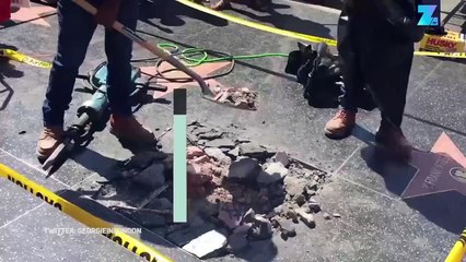 L'étoile de Trump sur Hollywood Boulevard vandalisée (de nouveau)