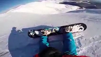 Le snowboader pris dans une avalanche avait une caméra sur lui !