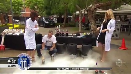 Cette expérience en direct aurait pu très mal finir pour la présentatrice !