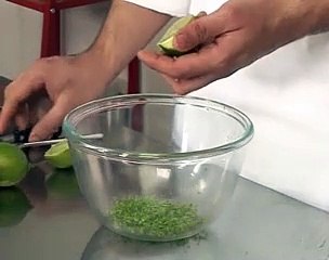 Tartare de daurade, granité citron