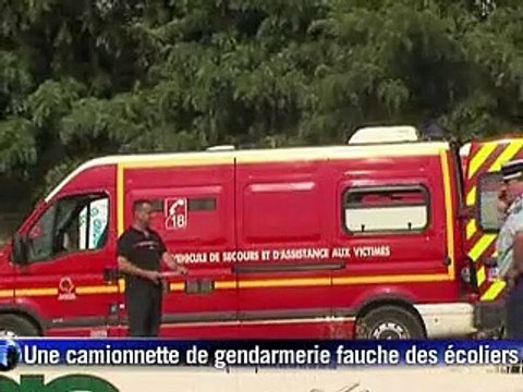 Une camionnette de gendarmerie fauche des écoliers: 1fillette tuée, 6 enfants blessés