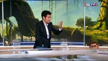 Jamel Debbouze et son double, Edouard le singe, sèment la zizanie sur le plateau du JT de 20h de TF1