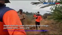 Terduga Bakar Lahan,  Satgas Karhutla Amankan 5 Orang di Jambi