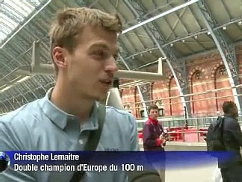 JO/Athlétisme: Christophe Lemaitre face au Maître Usain Bolt sur 200 m
