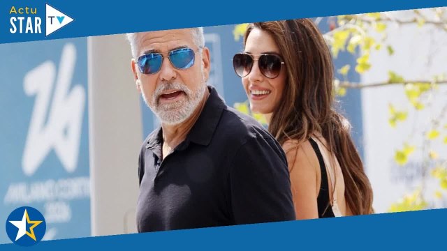 George Clooney au bras d'Amal caresses, baisers La star et sa sublime femme affichent comme rar