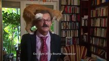 Hilarant : ce politologue polonais reste de marbre alors que son chat lui grimpe sur la tête en pleine interview !