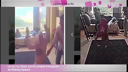 Vidéo : Britney Spears et son fils Sean Preston : Ce sont des pros du salto !