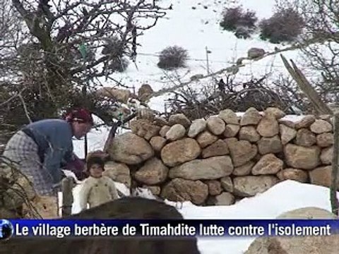 Maroc: avec l'hiver, les villageois du Moyen-Atlas luttent contre l'isolement