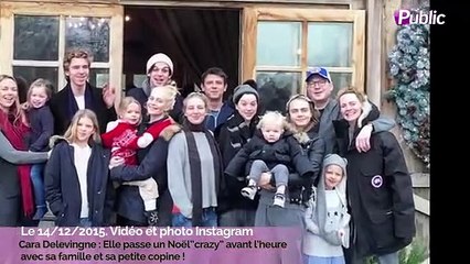 Exclu vidéo : Cara Delevingne : Elle passe un Noël “crazy” avant l’heure avec sa famille et sa petite copine !