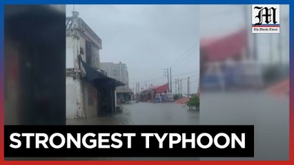 Super Typhoon 'Saola' floods streets in southern China