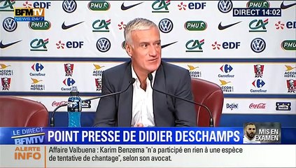 Affaire Valbuena : Didier Deschamps exaspéré par les questions des journalistes