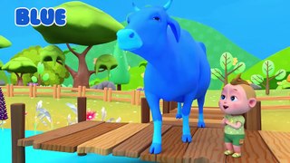 Boo Kids Play With Colorful Cows On The Farm - Educational Video _ Kids Cartoons(480P)