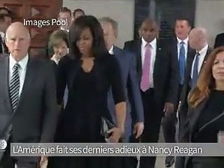 L'Amérique fait ses adieux à Nancy Reagan, inhumée avec son époux