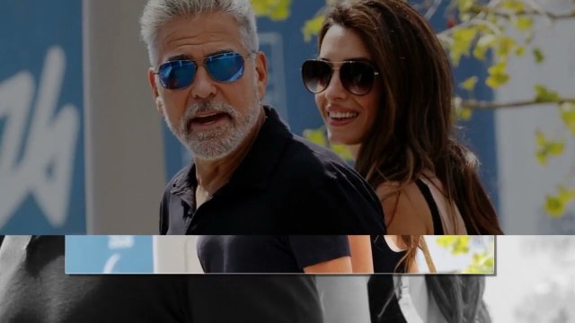 George Clooney au bras d'Amal caresses, baisers La star et sa sublime femme affichent comme rar