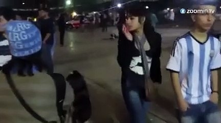 Les fans argentins en pleurs après la finale