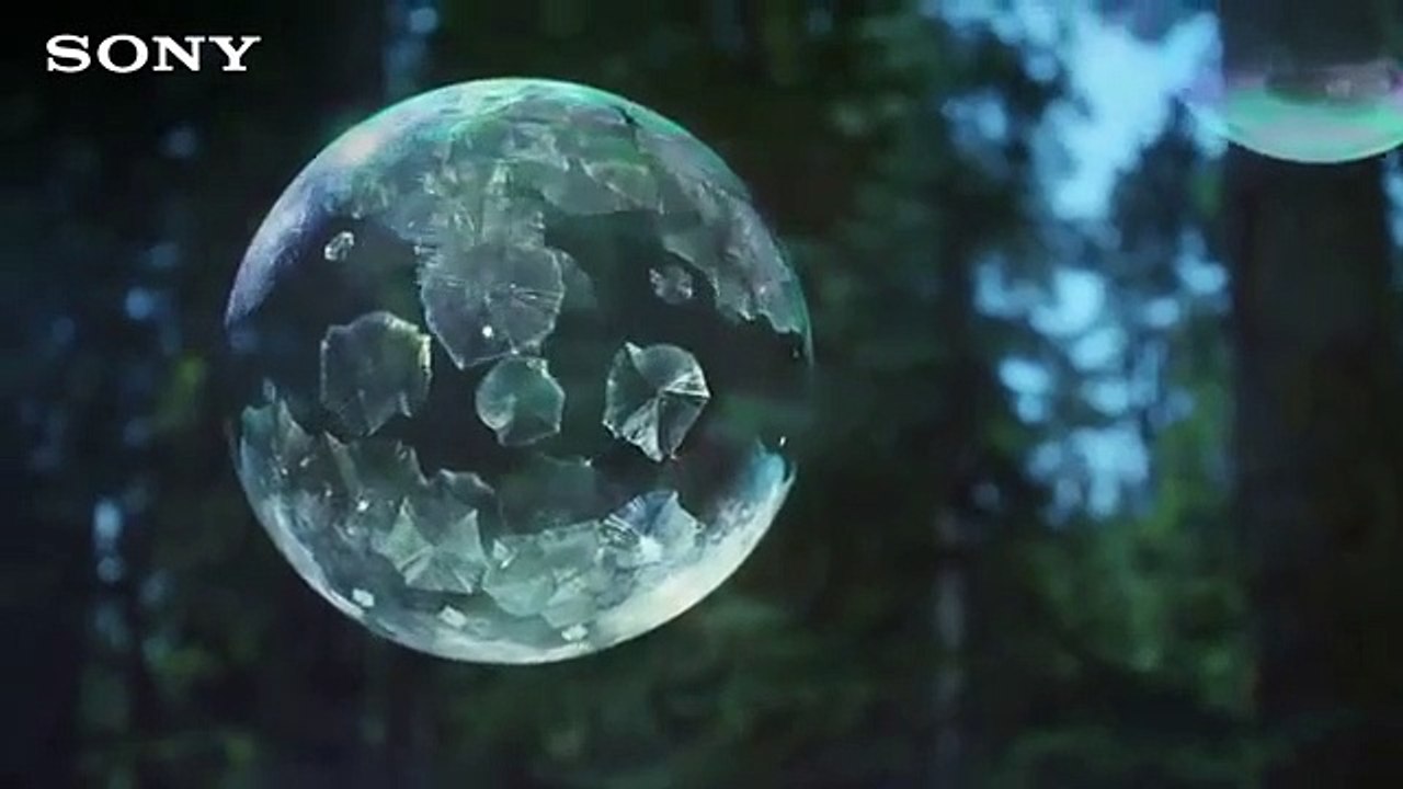 Les bulles de savon gelées, c'est beau !