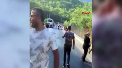 Antalya'da 12 aracın karıştığı zincirleme trafik kazası