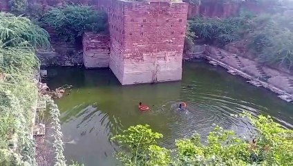 पुकारते रह गए परिजन और जच्चा की बावड़ी में कूद गया युवक