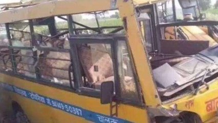 हनुमानगढ़: प्राइवेट स्कूल की बस पलटी, हादसे में कई स्टूडेंट्स घायल, अभिभावक सहमे