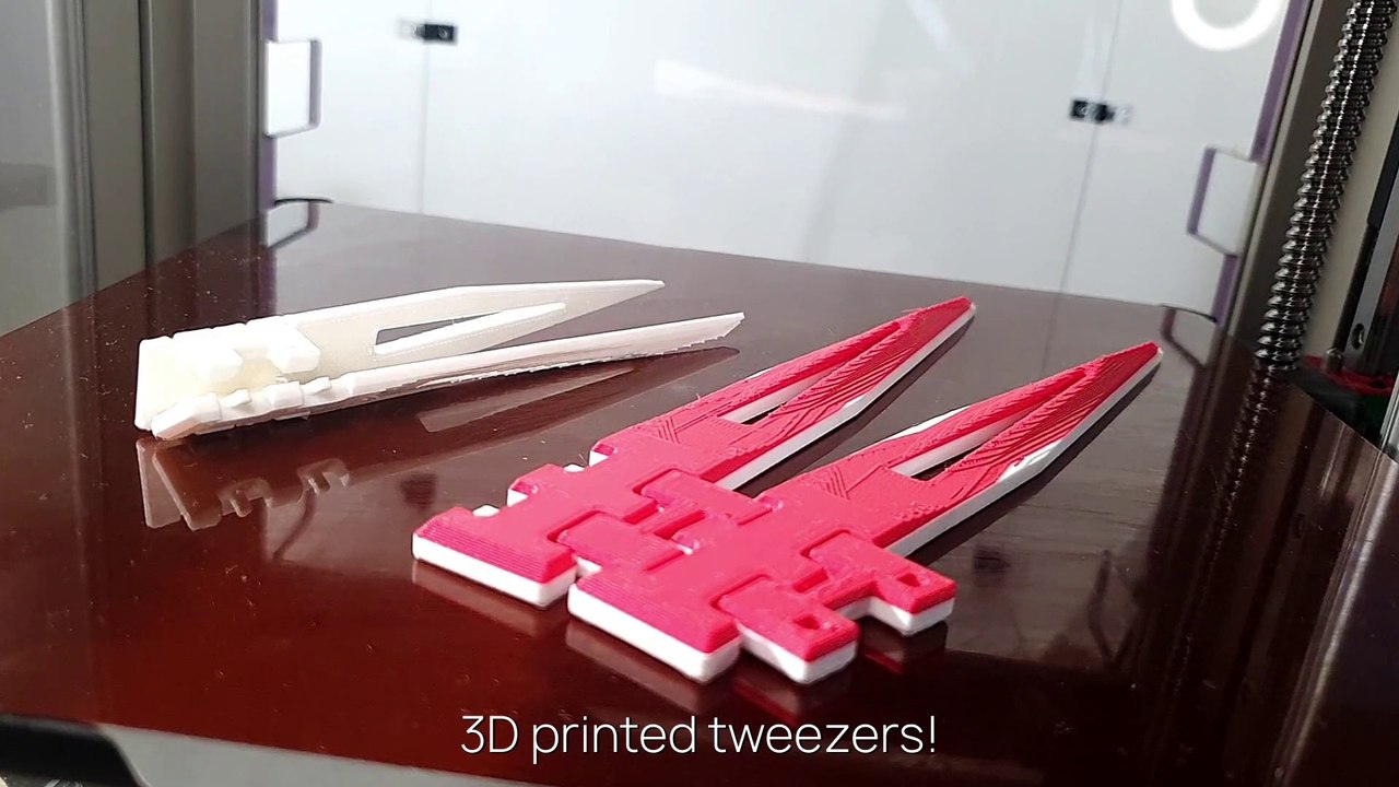 3D Printed Tweezers - 3D Printing Multiple Colors - Color 3D Printing