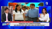 Josué Gutiérrez niega intromisión en caso Nadine Heredia