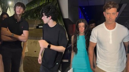 Hrithik Roshan अपनी Gf और बच्चों के साथ निकले Date पर, बच्चों को अकेला छोड़कर जाने का Video Viral!