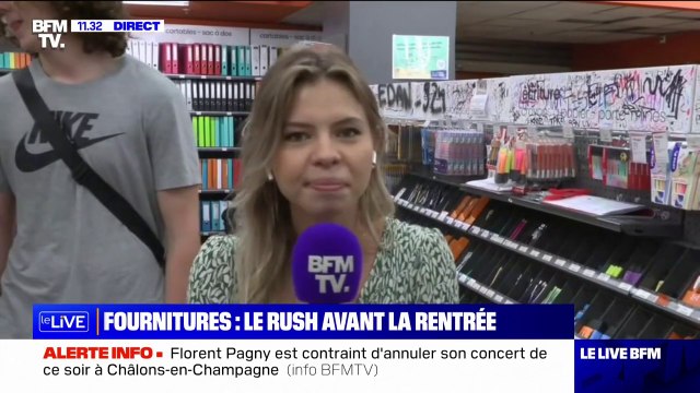 C'est une petite corvée : deux jours avant la rentrée, cette famille achète les fournitures scolaires