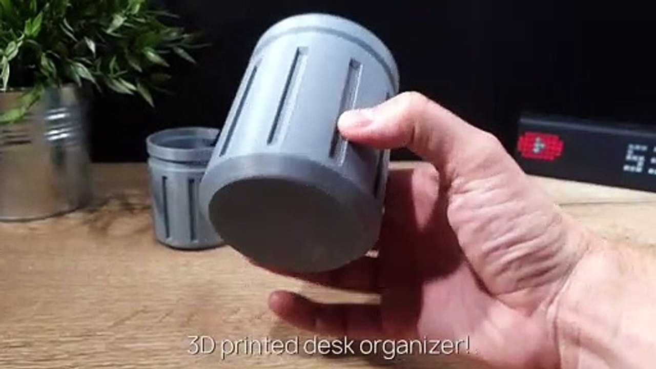 3D Printed Desk Accessories - 3D Printed Pen Holder - 3D Print Organizer