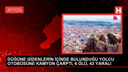 Denizli'de kum yüklü kamyonun çarptığı otobüste 6 kişi öldü