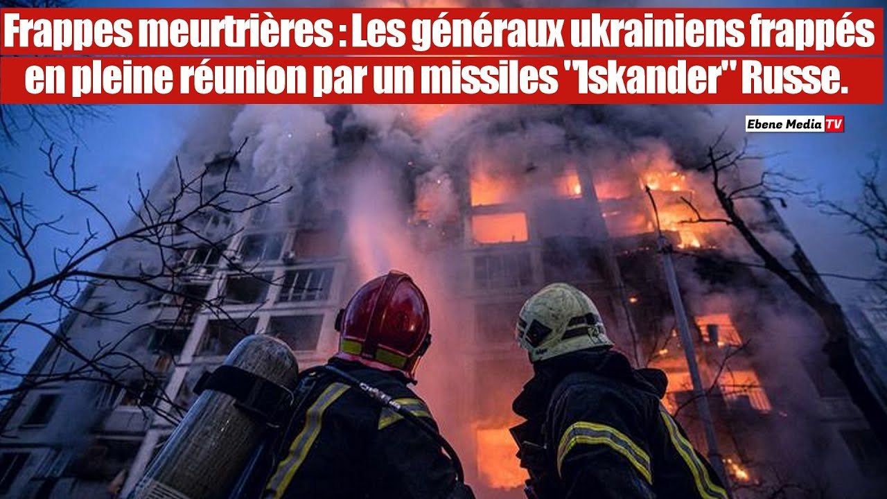 Missile russe: Des généraux ukrainiens frappés violement en pleine réunion.