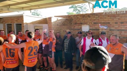 The Southern Mallee Giants celebrate its WFNL win in the second semi-final  | The Wimmera Mail-Times | Saturday, September 2, 2023