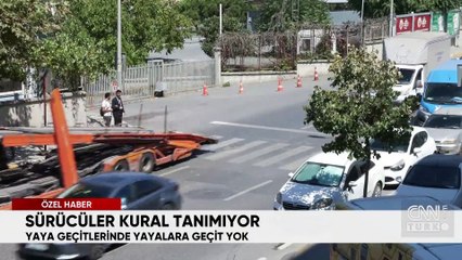 Sürücüler kural tanımıyor! Engelli vatandaşa bile yol veren yok