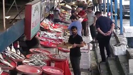 Les prix des anchois ont baissé au marché aux poissons de Yalova
