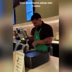 Starbucks mağazada video çeken çalışan kovdu iddiası