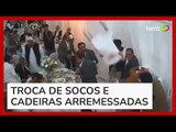 Festa de casamento termina em pancadaria generalizada na Inglaterra