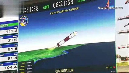 Aditya L-1  ISRO Sun Mission is launch with PSLV from Sriharikoto successfuly