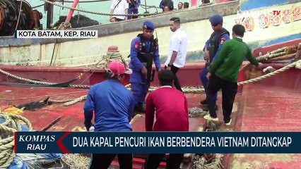 Dua Kapal Pencuri Ikan Berbendera Vietnam Ditangkap