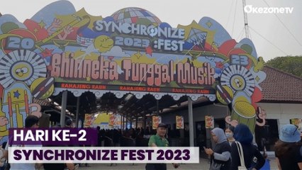 Antrean Mengular di Pintu Masuk di Synchronize Fest 2023 Hari Kedua