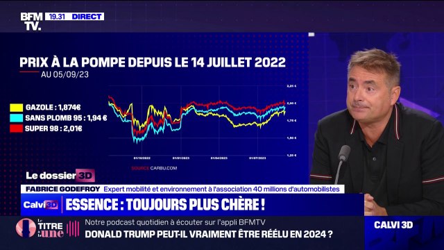 Prix de l'essence: Elle va continuer d'augmenter dans les prochaines semaines , affirme Fabrice Godefroy (expert mobilité et environnement à l'association 40 millions d'automobilistes)