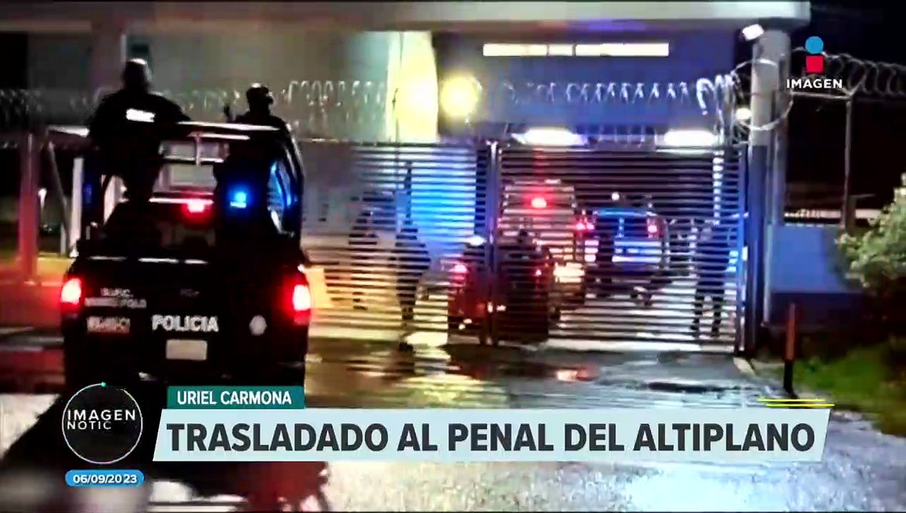 Uriel Carmona es trasladado al penal del Altiplano