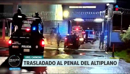 Uriel Carmona es trasladado al penal del Altiplano