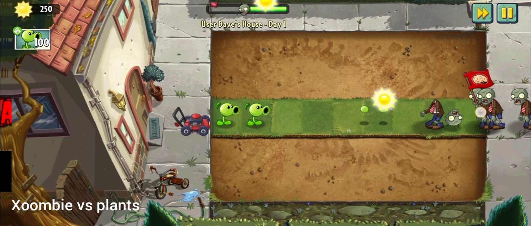 Zombie vs plants