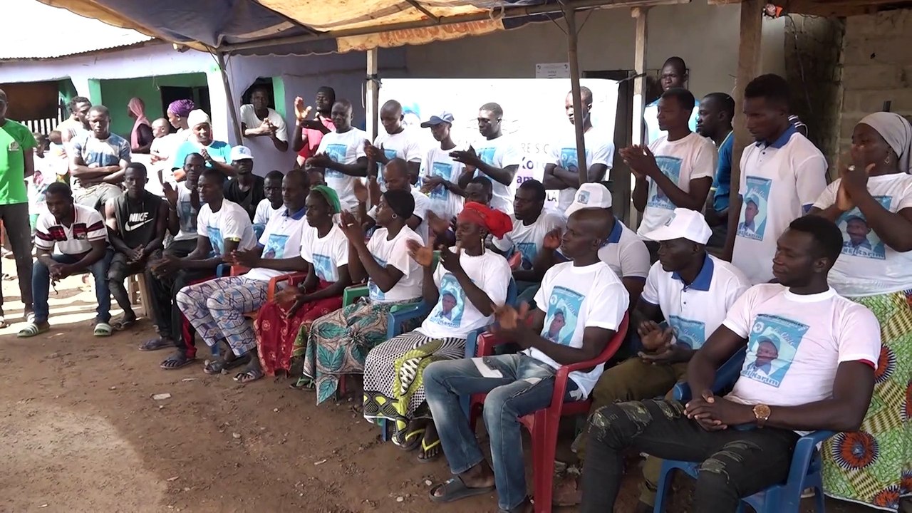 Karim Koné et Chantal Fanny en campagne pour les élections municipales 2023 à Kaniasso