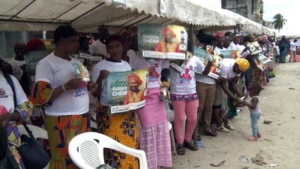 Sarata Chérif en campagne pour les élections municipales 2023 à Yopougon