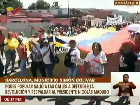 Anzoátegui | Pueblo de Barcelona marchó para defender los logros de la Revolución Bolivariana