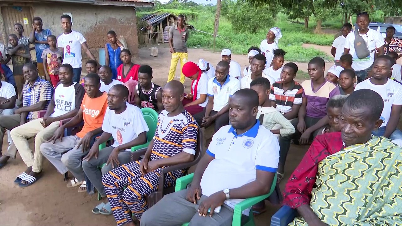 Réné Konan, Marcel Diéto et Kouassi N'Dri en campagne pour les élections municipales 2023 à Diabo
