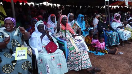 Affou Koné, Mamadou Fofana et Amourlaye Koné en campagne pour les municipales 2023 à Dianra